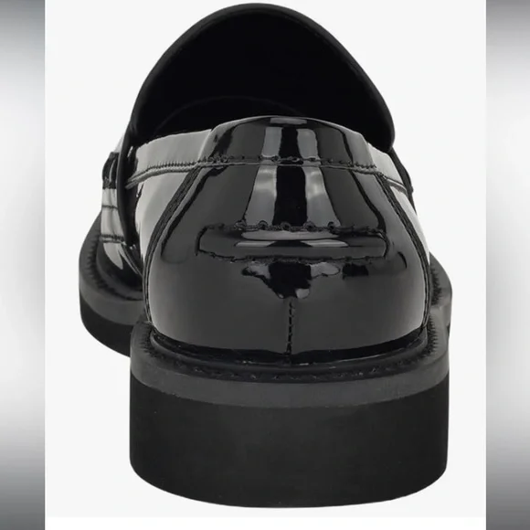 Guess Women’s Black Patent Loafers , Size 8 - Picture 3 of 6